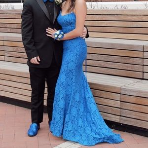 Royal blue Sherri Hill prom dress